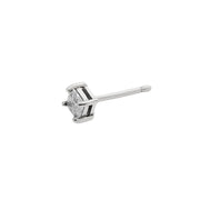 Mabina Orecchino a lobo con zircone bianco taglio carré 563523